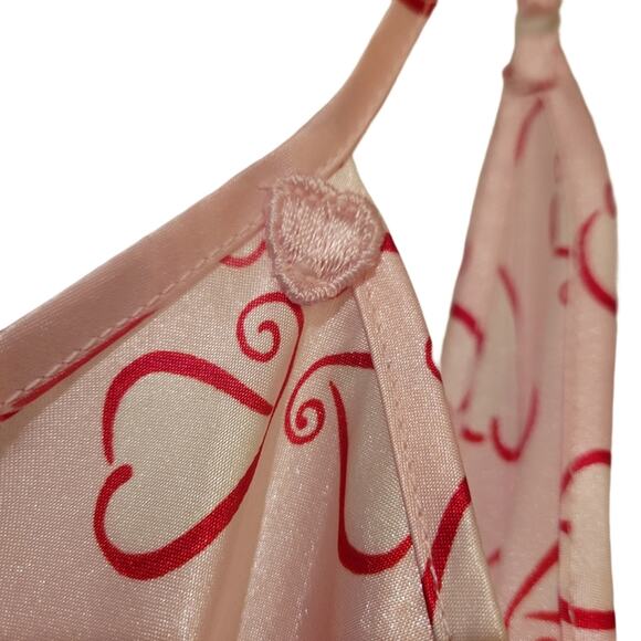 Jaclyn Smith Valentine Heart Chemise Slip Nightie size Medium - Picture 4 of 8
